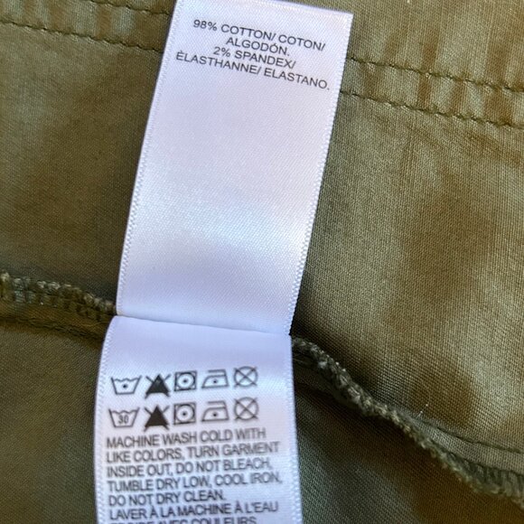 Women's Lucky Brand Fall Olive Green Utility Jacket  Zipper & Snap close size M - Picture 9 of 11